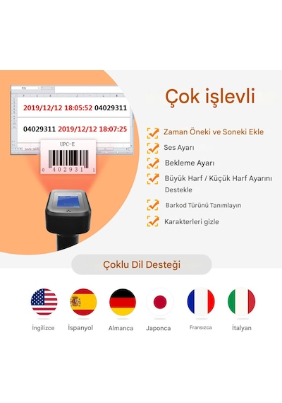Tera Hw0006 2d Barkod Okuyucu Kablosuz, Ekranlı, Şarjlı