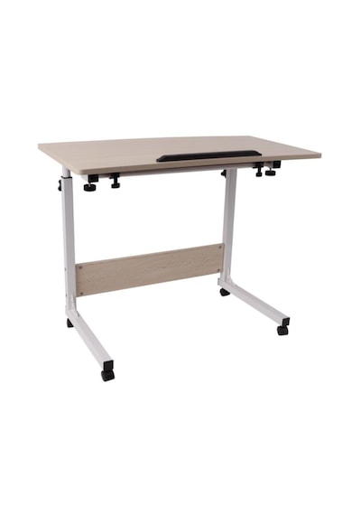 Tekerlekli Ayarlanabilir Laptop Masası Çizim Ve Çalışma Sehpası Beyaz