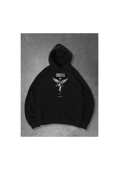 Tarzsokak Unisex Nirvana İn Utero Sweatshirt Siyah