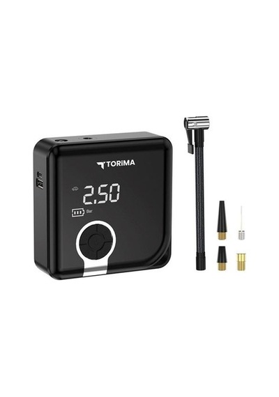 Lebron Torima Zc-001 Dijital Ekranlı Şarjlı Taşınabilir Araç Hava Kompresörü Ve Powerbank