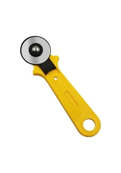 Kırkyama Patchwork Makası Bıçağı 45 Mm Sarı Döner Rulet