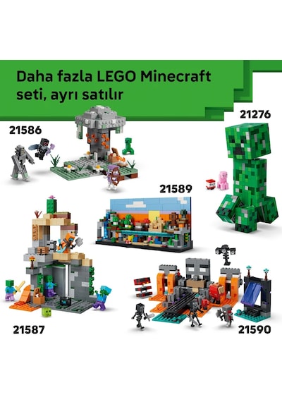 LEGO® Minecraft® Tilki 21588 - 10 Yaş Üzeri Çocuklar için Duruşu Ayarlanabilir Dekoratif Yaratıcı Oyuncak Yapım Seti (497 Parça)