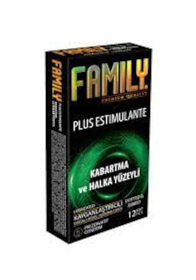 Family Plus Estimulante Prezervatif 12'li