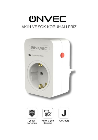 Basic Akım Ve Şok Korumalı Priz 720 Joule Diğer