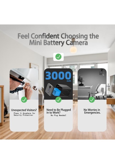 Mini Wifi 4g Hd Kamera 2mp Hareket Sensörlü Güvenlik Ip Kamera Şarjlı Adaptör Gerektirmez
