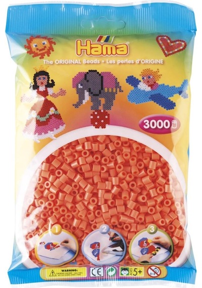 3.000'Lik Poşet Hama Midi - Pastel Kırmızı