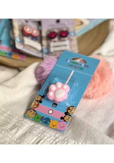 Açık Pembe Pati Kablo Koruyucu Belirtilmemiş