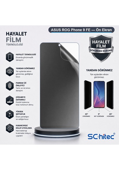 Rog Phone 9 Fe Uyumlu Ön Yüzey Hayalet Privacy Hidrojel Ekran Koruyucu 33128978