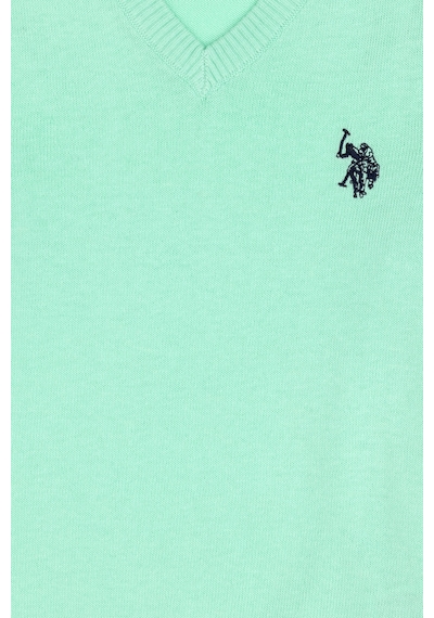 U.S. Polo Assn. Erkek Çocuk Mint Basic V Yaka Kazak 50294200-VR090
