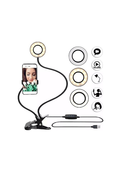 Led Ring Light Youtuber Light Stüdyo Işığı Akrobat Selfie Led Masa Lambası