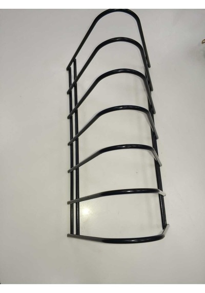 6 Bölmeli Siyah Tabak Organi Metal Siyah Diğer