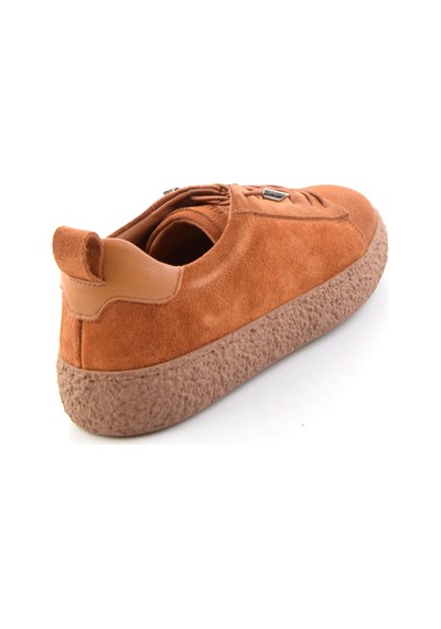 Bambi Taba Süet Hakiki Deri Kadın Sneaker K01822268402