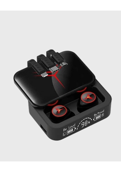 Bluetooth Powerbank Kulaklık Kablosuz, Uzun Pil Ömrü, Dokunmatik Ve Yüksek Ses Kalitesi