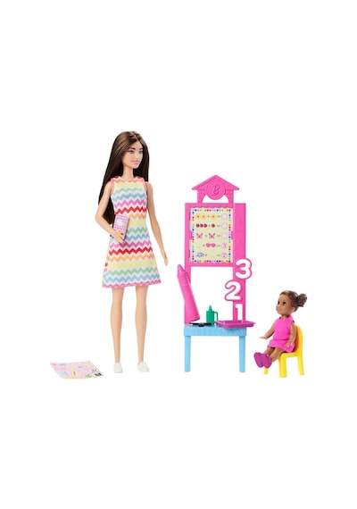 Barbie Kariyer Oyun Seti Öğretmen Bebek Jcr76