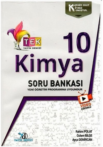 Yayın Denizi Yayınları 10. Sınıf Tek Kimya Video Çözümlü Soru Ban