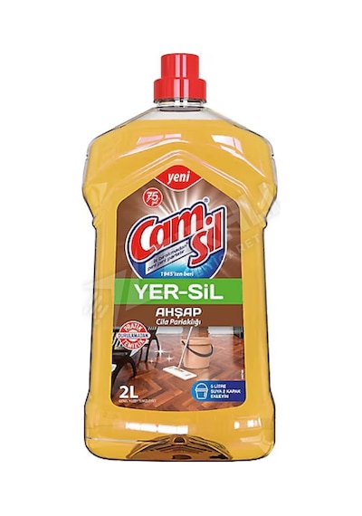 4 Adet Camsil Yersil Ahşap 2 Lt Tekli