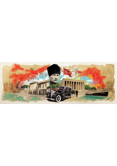 Art Puzzle Atatürk Kolajı 1000   Parça Panorama Puzzle