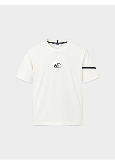 Xint Ekru Esnek Dokulu Oversize Tişört 502286