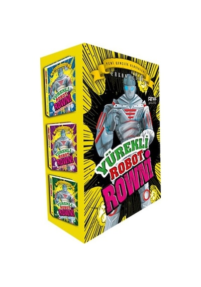 Yürekli Robot Rowni Seti - 3 Kitap Kutulu - Erkan İşeri - Pinus Kitap