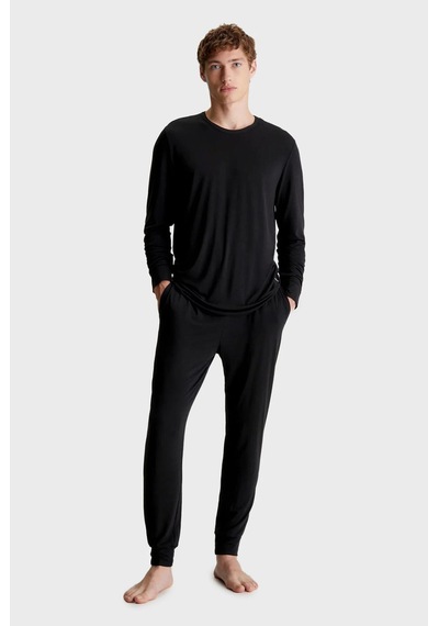 Calvin Klein L/s Sweatshırt, P7a Erkek Siyah Sweatshirt
