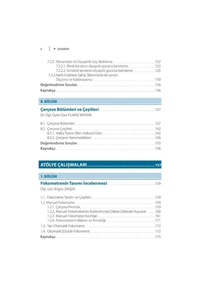 Optisyenlik Programları İçin Optik Ve Optisyenlik