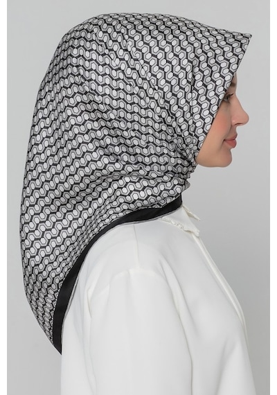 Armine İpek Eşarp 8401d Twill İpek -88 Füme Gri