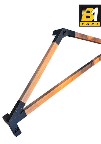 Pergola Kamelya 4 Kollu Açılı Kenar Bağlantı Aparatı Sol