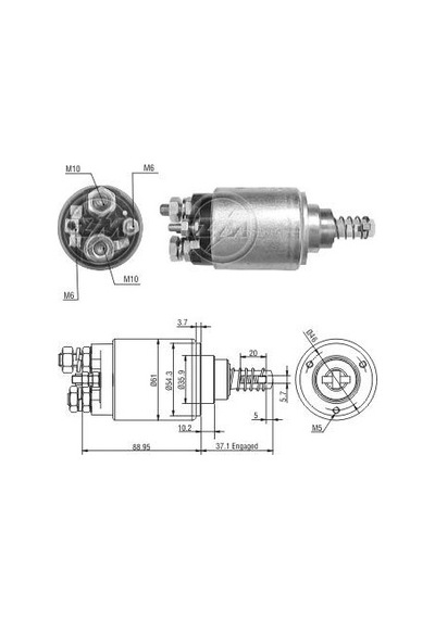 Zm-av Mars Otomatıgı 24v Mercedes Axor Atego Cıtaro Ym 3 Delık AOD-ZM 1639