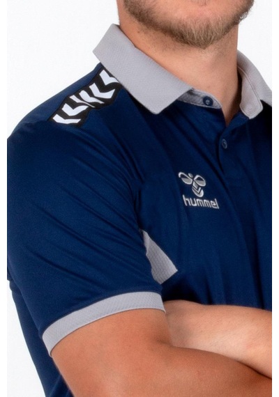 Hummel Otantik Polo Yaka Kamp Tişört Lacivert