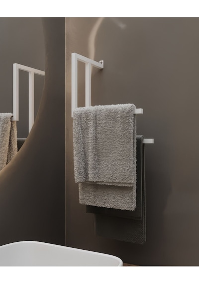 Aju Havluluk Metal Kağıt Havlu Tutacağı Ev Banyo Düzenleyici Duvara Monte Havlu Tutucu Modern Tasarım Beyaz