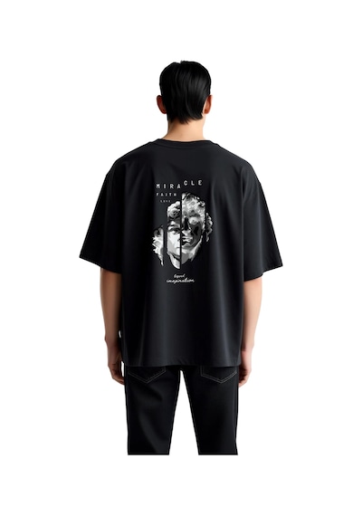 Paybuy Erkek Oversize Tişört Mucize İman Aşk İlham Baskılı Manevi Tasarı Siyah Paybuy Erkek Oversize Tişört Mucize İman Aşk İlham Baskılı Manevi Tasarı Siyah