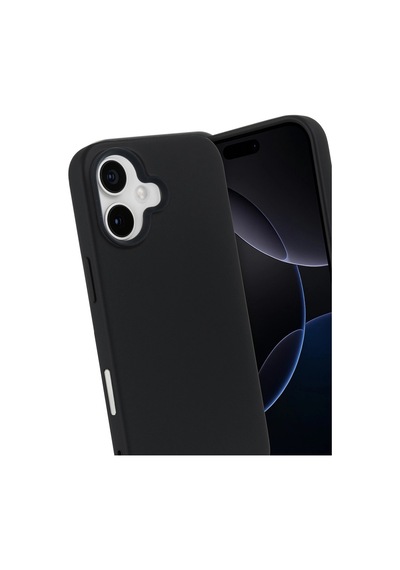 iPhone Uyumlu 17 Nano İçi Kadife Silikon - Siyah