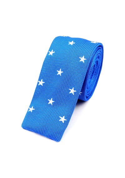 Omark Cotton Blue Stars Kravat Mavi