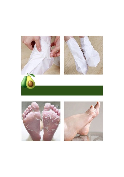 Avokado Özlü Çorap Tipi Ayak Peeling Maskesi, Kolajen Ayak Maskesi