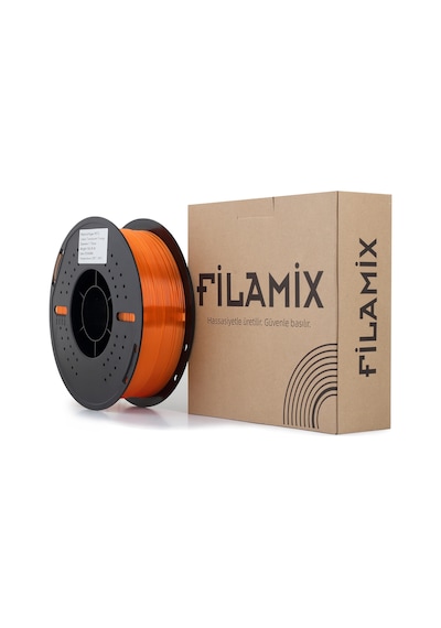 Filamix Hyper Petg Yarı Şeffaf Turuncu Filament 1.75mm 1 Kg