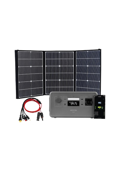 Antfea S300 Taşınabilir Güç Kaynağı + 100w Taşınabilir Güneş Paneli + Mc4 Multi Dönüşüm Kablosu 300 W / 288 Wh / 100 W