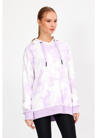 Alexander Gardi Alexandergardı Batik Desenli Kapüşonlu Oversize Sweatshirt Un-757a07 001