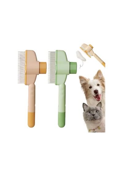 Kediler/köpekler İçin Çift Amaçlı Pet Tarak - Uzun/kısa Tüy, Evcil Hayvan Bakım Tarağı, Modern Tasarımlı, Yüzen Dişler Fırça