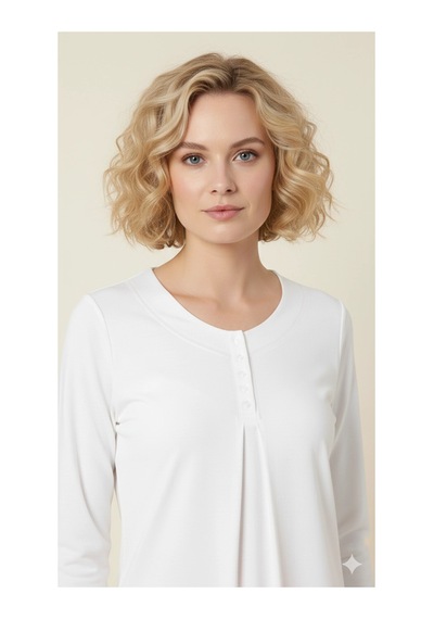 Meks 21458 Şahinler Zakkum Gizli Patlı Pijama - Renk: Pudra / Beden: S AÇIK GRİ