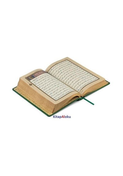 Kur'an-ı Kerim Mühürlü, Küçük Boy Yaldızlı Termo Cilt Yeşil