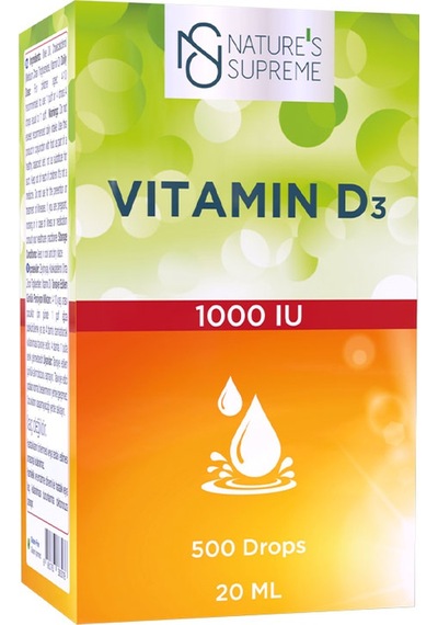 Natures Supreme Vitamin D3 1000 Iu 20 Ml Damla Aromasiz