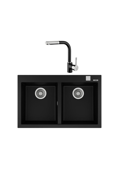 Teka Forsquare 790 Evye Siyah + Ark 938 Batarya Siyah Set