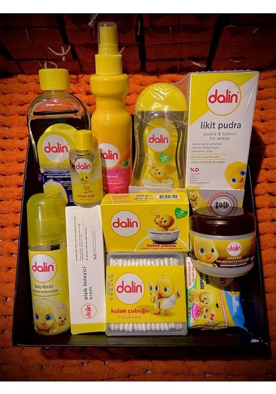 Tr Yeni Doğan Bebek Banyo Bakım Seti 11 Parça Bebek Banyo Sepeti Sarı