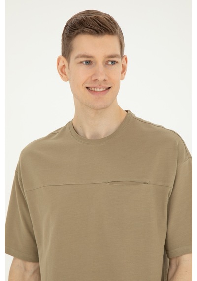 U.S. Polo Assn. Erkek Comfort Fit Bisiklet Yaka Haki Tişört 50282236-VR027 U.S. Polo Assn. Erkek Comfort Fit Bisiklet Yaka Haki Tişört 50282236-VR027
