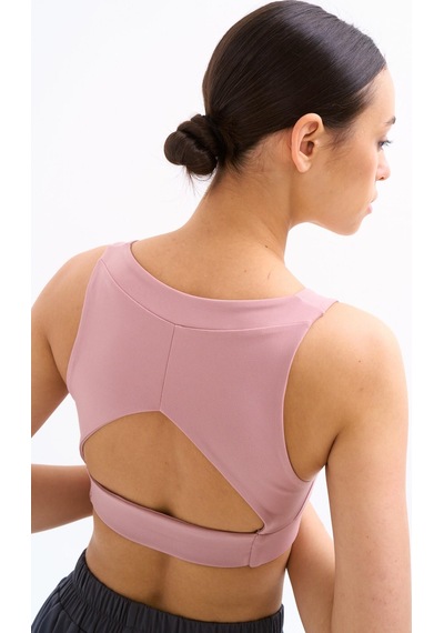 Normal People Bela - Spor Bra / Şeftali Dokulu Peach Skin Kumaş Lila