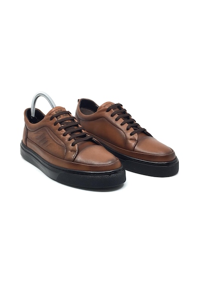 Taşpınar %100 Hakiki Deri Erkek Yazlık Rahat Günlük Sneaker Ayakkabı 40-44 Taba