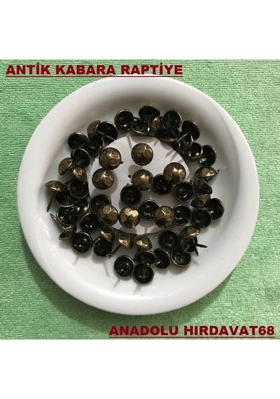 Kabara Raptiye Koltuk Çivisi Antik Eskitme Kare Çapı 11 MM 50Adet