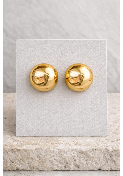 Gold Trend Dots Küpe Altın