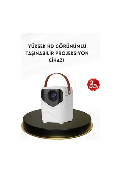 Mini Akıllı Projektör - 1080p Full Hd, 64gb Depolama, 2gb Ram, Uzaktan Kumanda Destekli