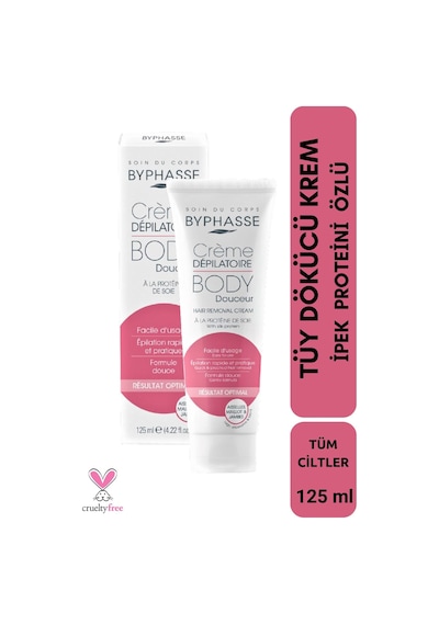 Byphasse İpek Proteini Özlü Tüy Dökücü Krem 125 ML
